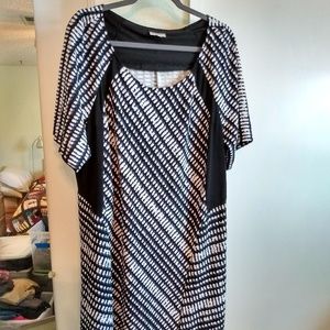 Fit & Flare Short-Sleeve Dress